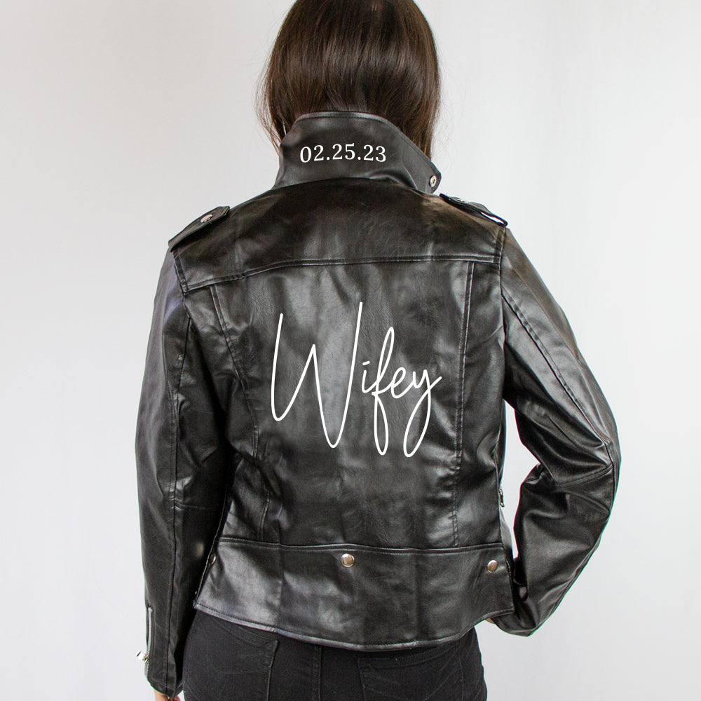 Heartlines Black Vegan Leather Moto Jacket