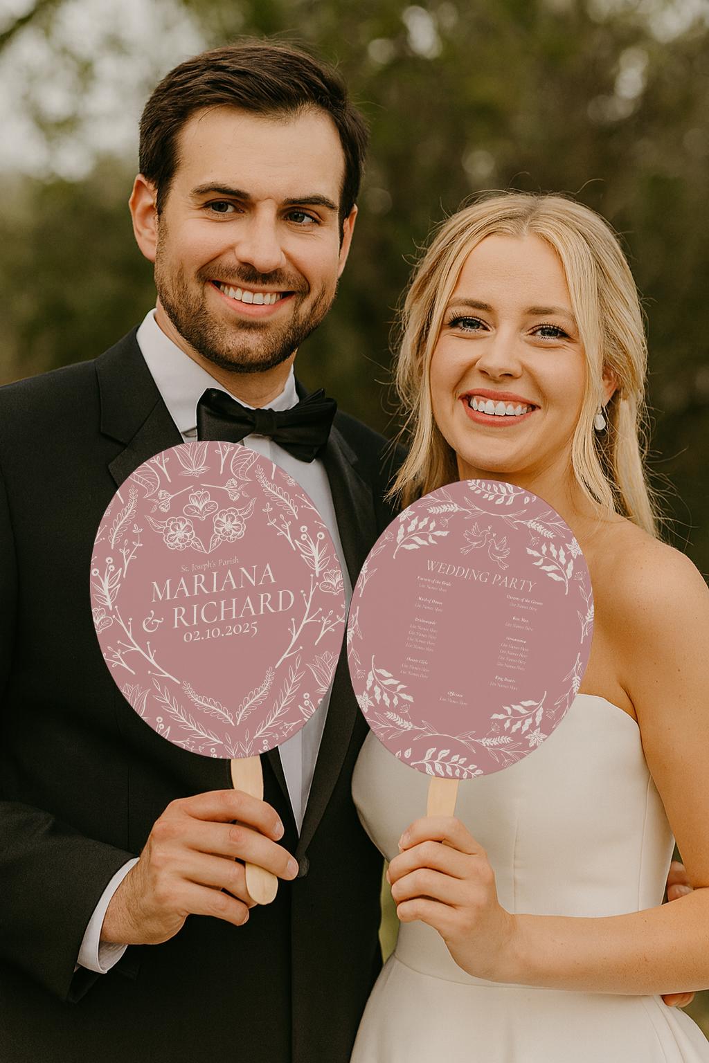 Personalized Wedding Hand Fans (1)
