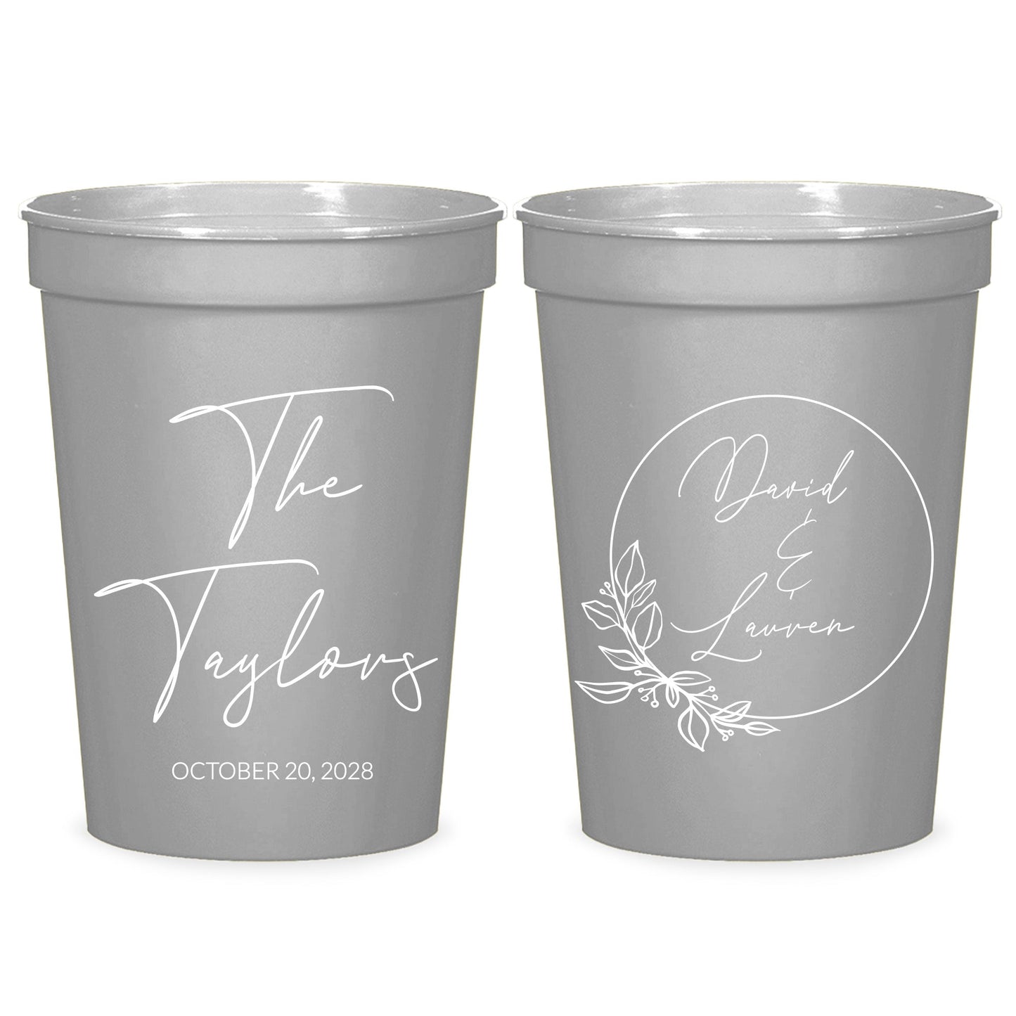 Custom Wedding Stadium Cups (KT 146)