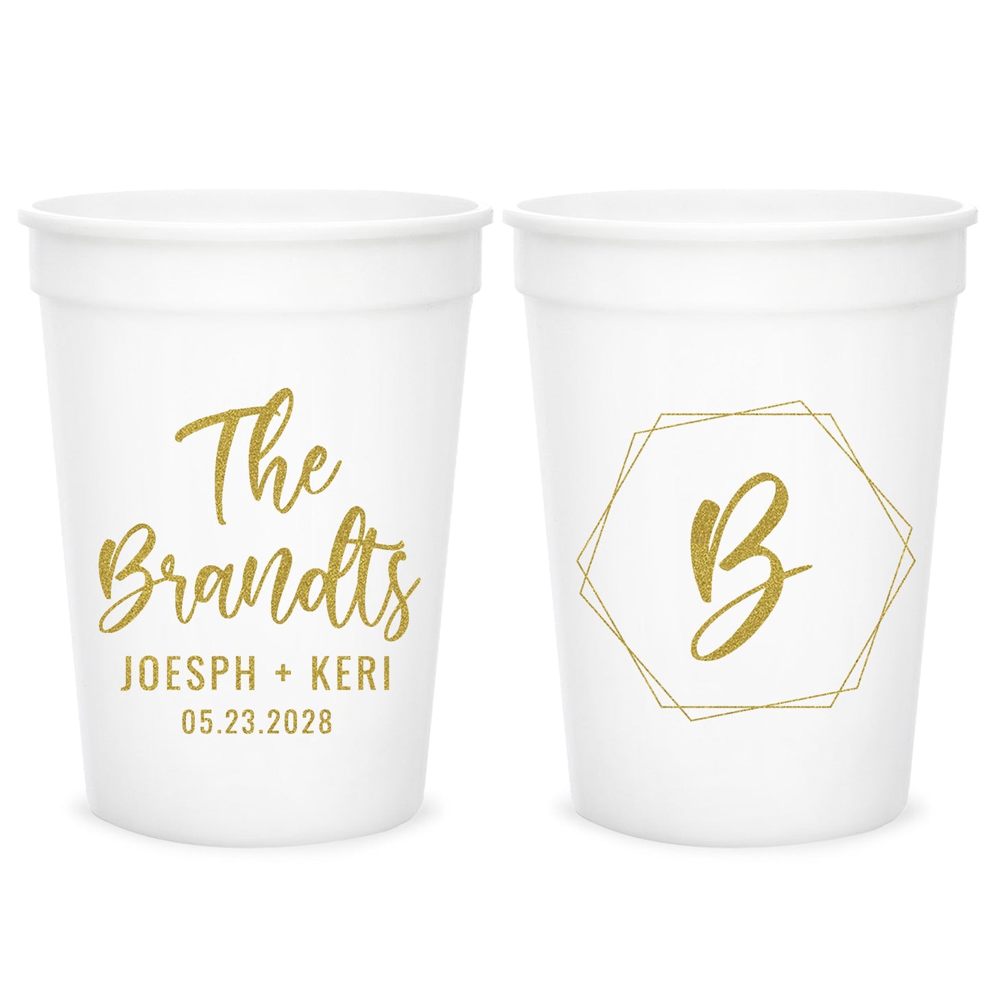 Custom Wedding Cups (KT 153)