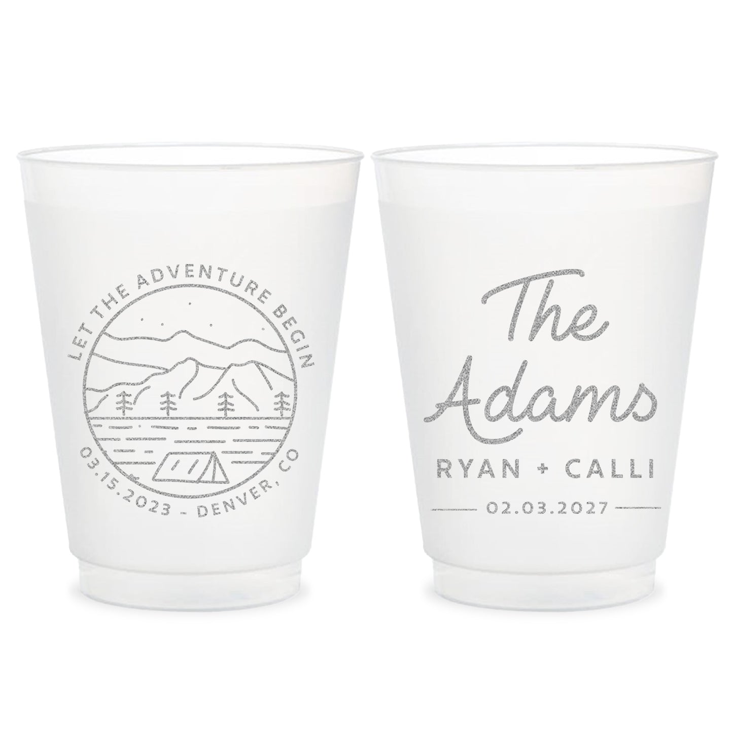 Custom Frosted Cup Favors (KT156)