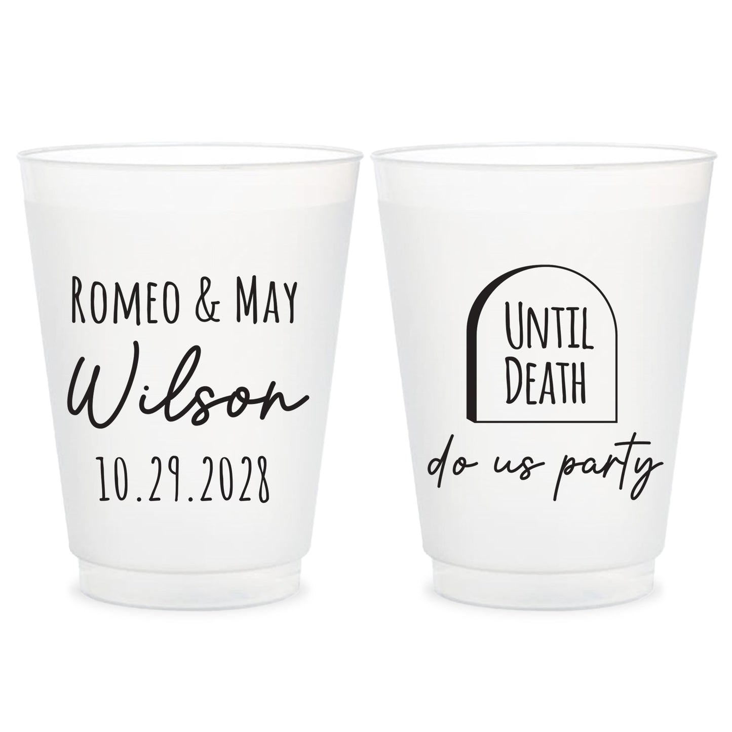 Personalized Wedding Favor Cups (KT 158)