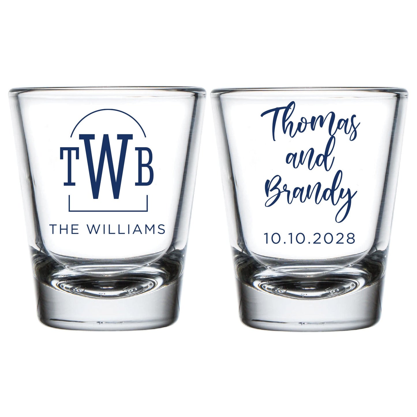 Monogram Shot Glasses (PK 182)