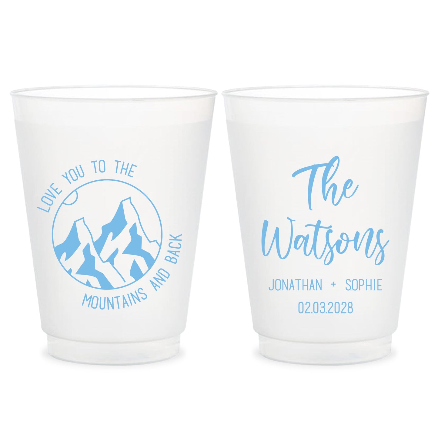Wedding Frosted Cups (PK 185)