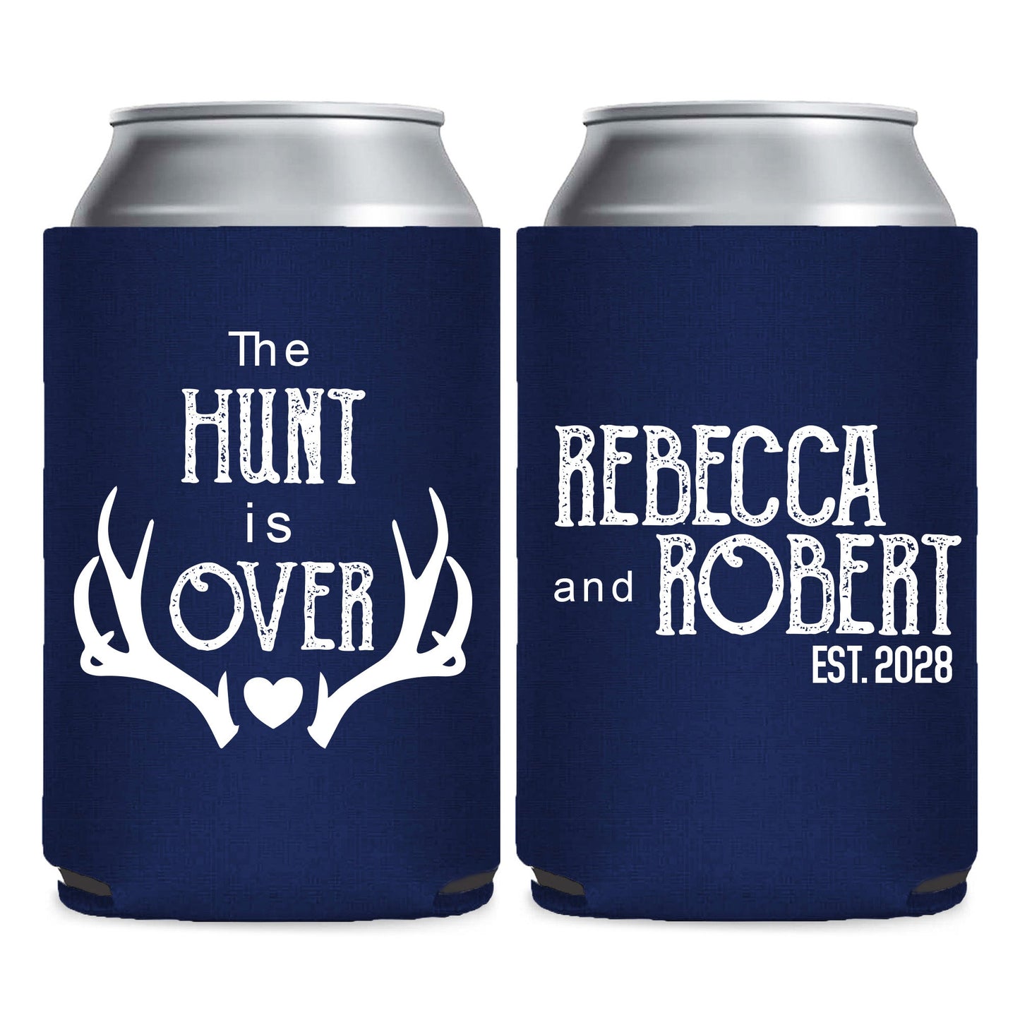 The Hunt is Over Wedding Can Coolers (LP 194)
