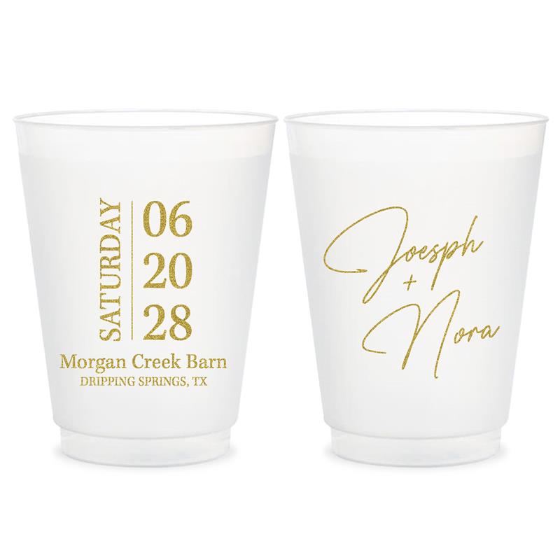 Wedding Frosted Cups (KT 266)