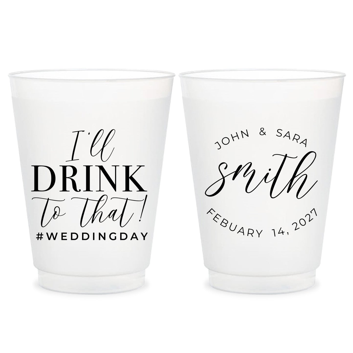 Wedding Frosted Cups (CS291)
