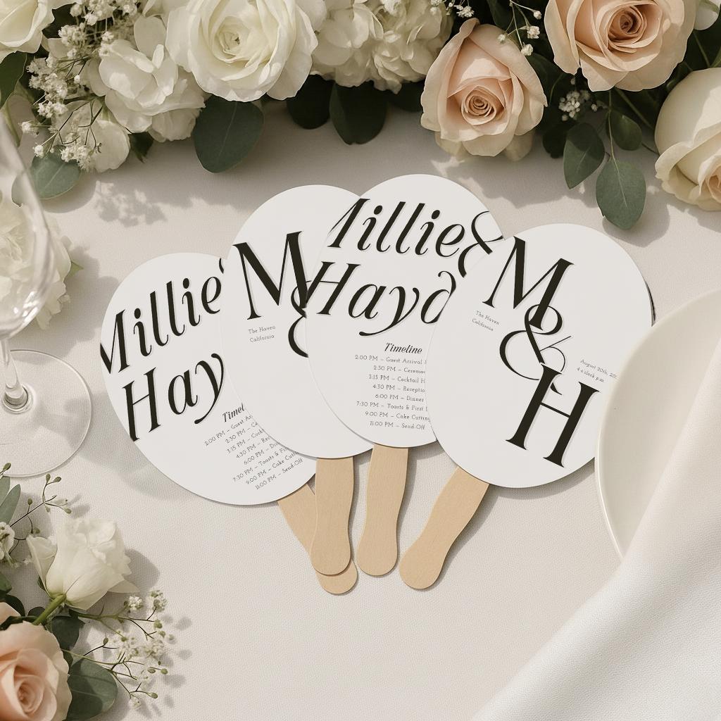 Wedding Favor Hand Fans (2)