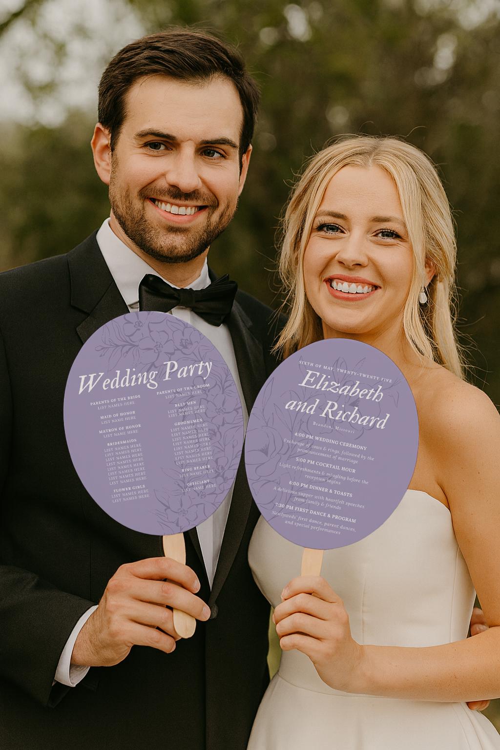 Custom Hand Fan Table Marker (6)