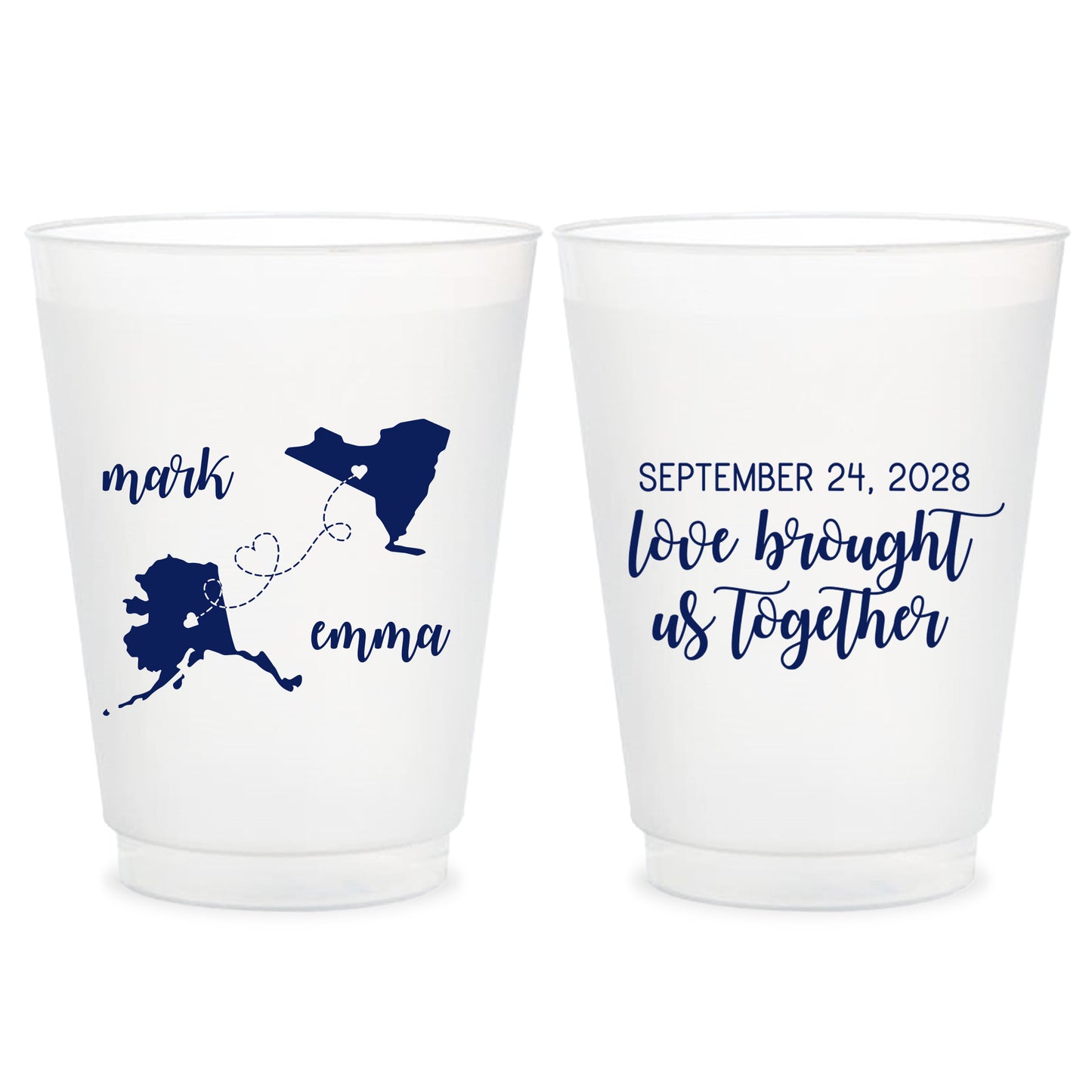 Frosted Wedding Cups (LP 302)