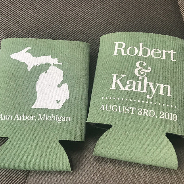 Texas State Custom Wedding Can Coolers (30)