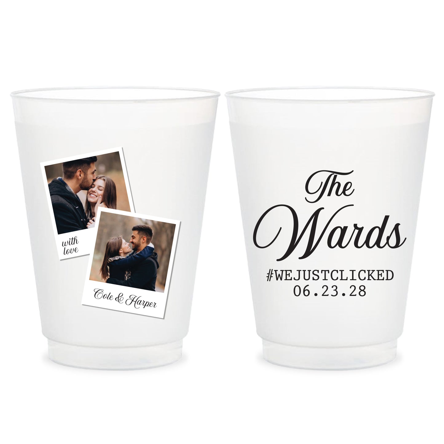 Full Color Wedding Frosted Cups (LP 322)