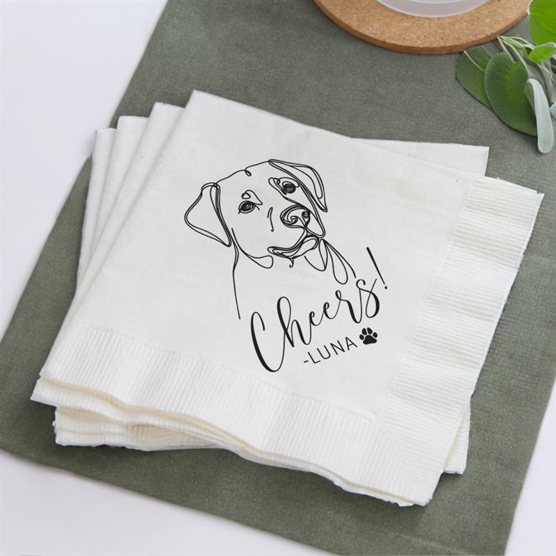 Pet Wedding Napkin Favors (LP 329)