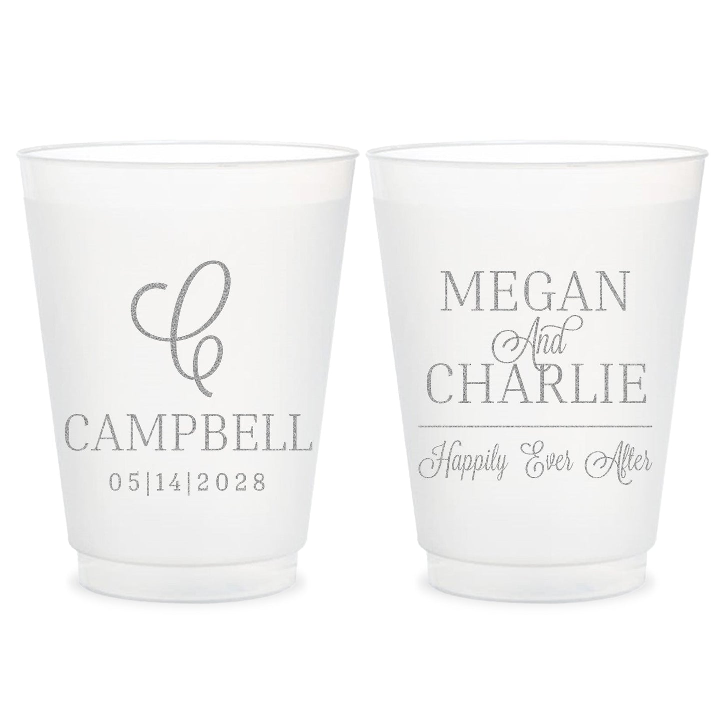 Frosted Cup Wedding Favors (PK412)