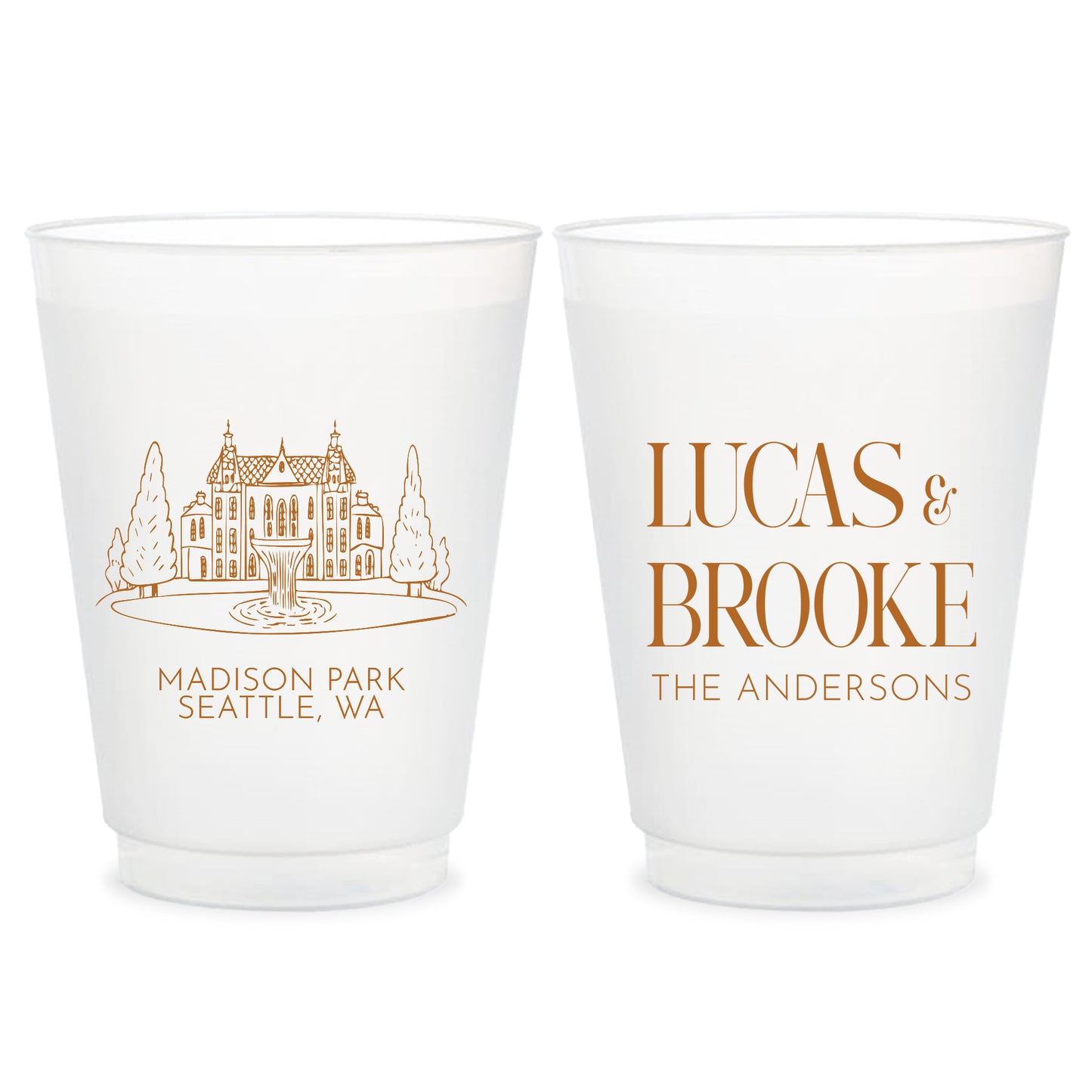 Wedding Frosted Cups (PK 419)