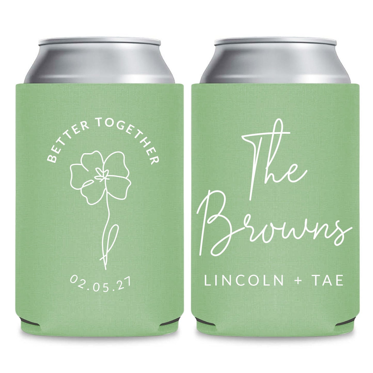 Floral Can Coolers