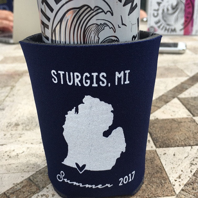 Personalized State Pride Texas Wedding Can Coolers (CS 5)