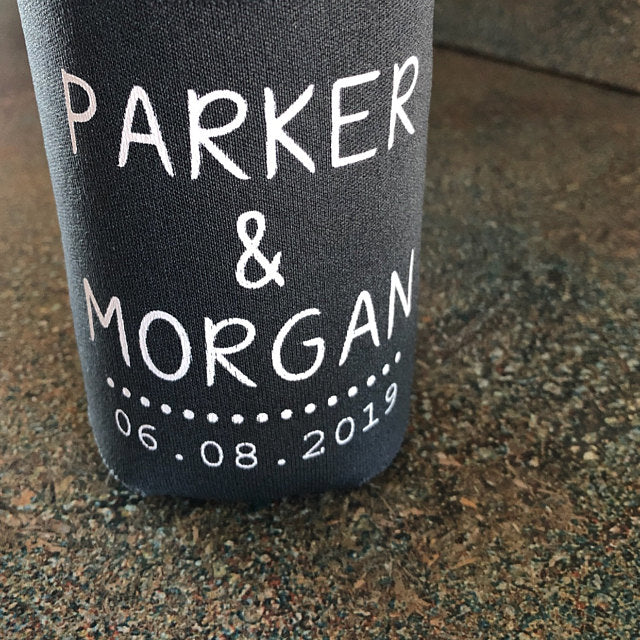 Personalized State Pride Texas Wedding Can Coolers (CS 5)