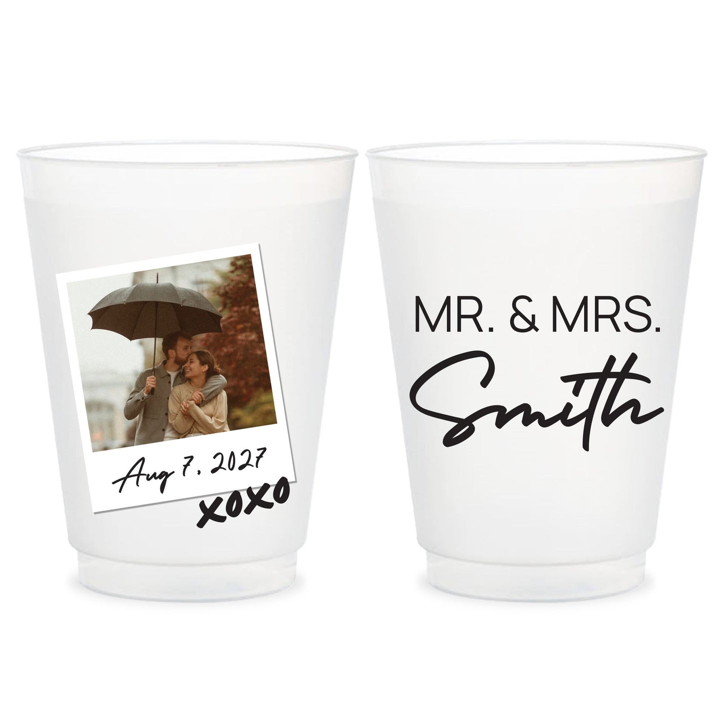 Full Color Wedding Frosted Cups (CS 631)