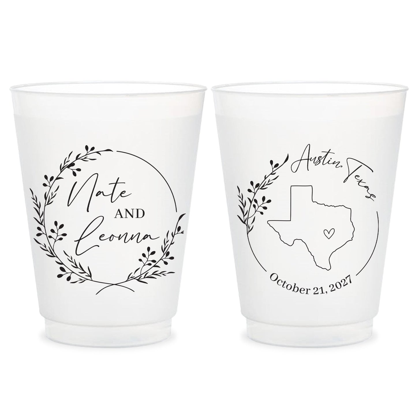 State Map Frosted Cups (LP68)