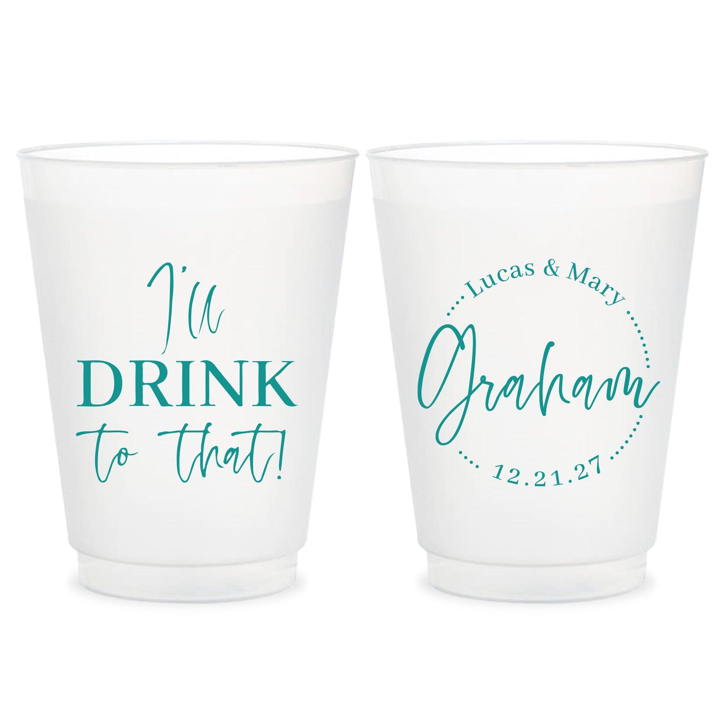 Custom Frosted Cup Favors (LP 69)