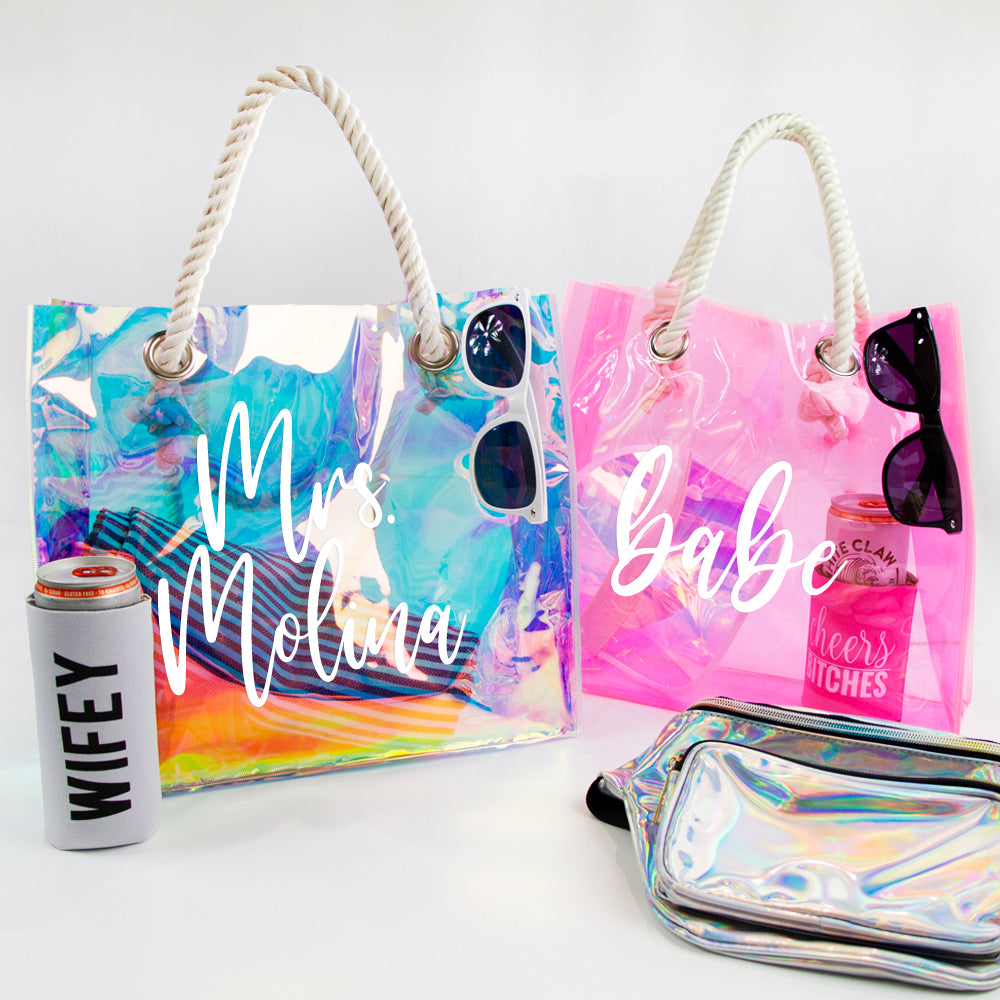 a couple of bags sitting on top of a table