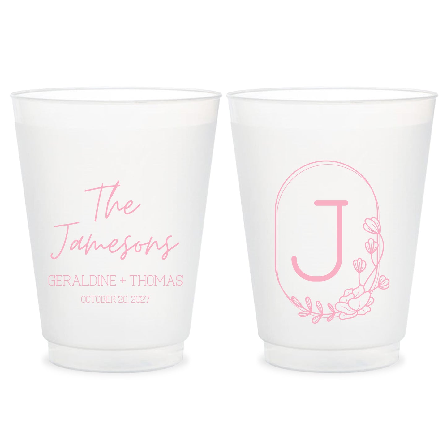 Frosted Cups Wedding Favors (LP 84)
