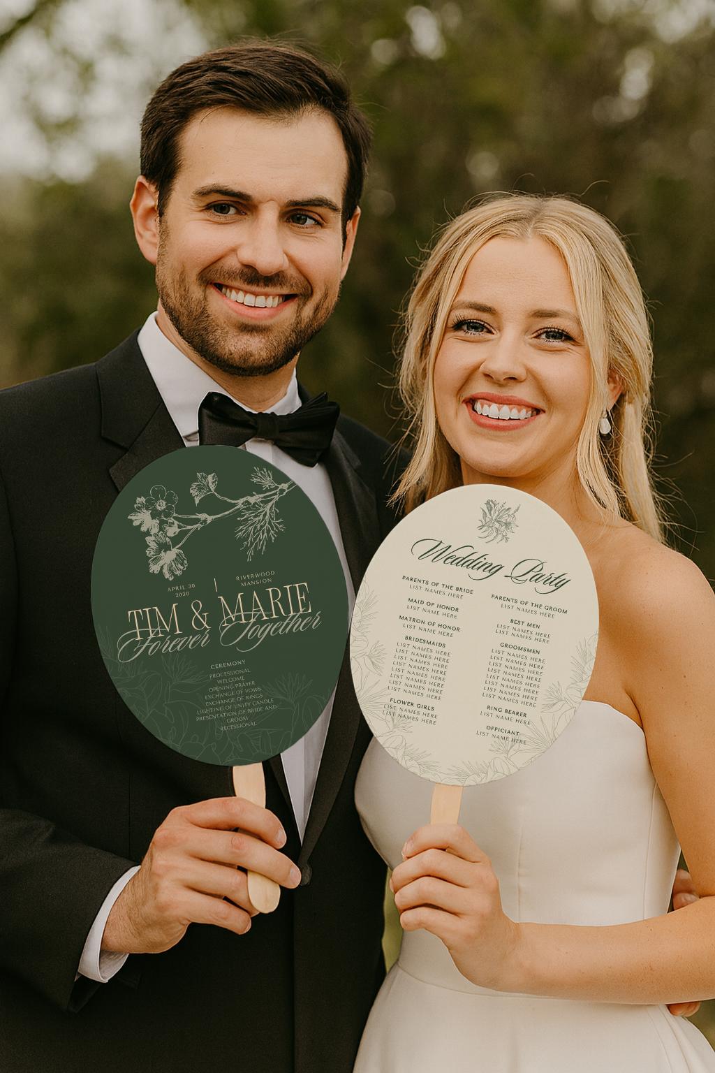 Personalized Hand Fan Favors (10)