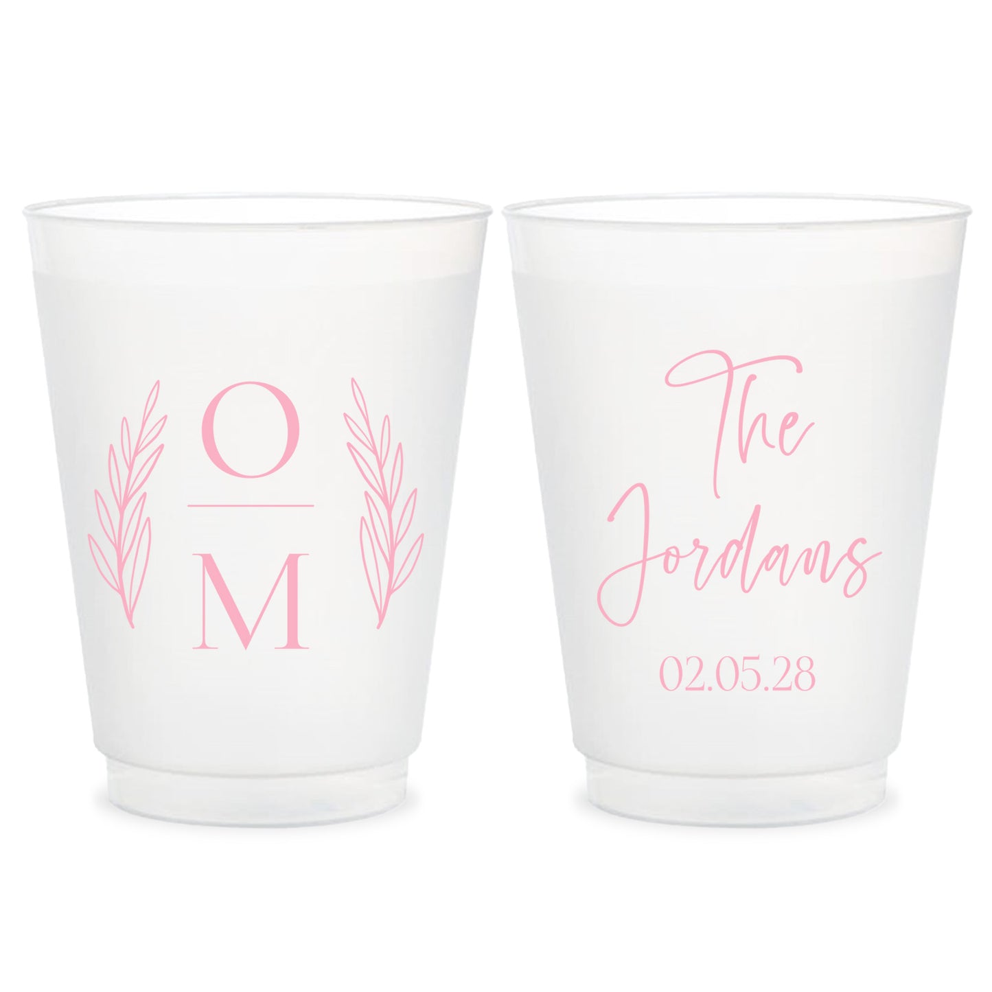 Custom Wedding Frosted Cups (LP 93)