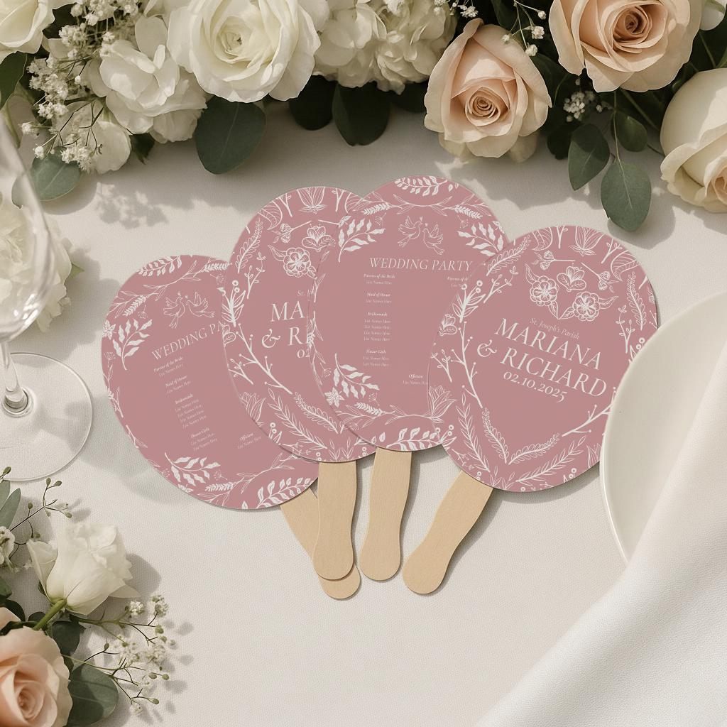Personalized Wedding Hand Fans (1)
