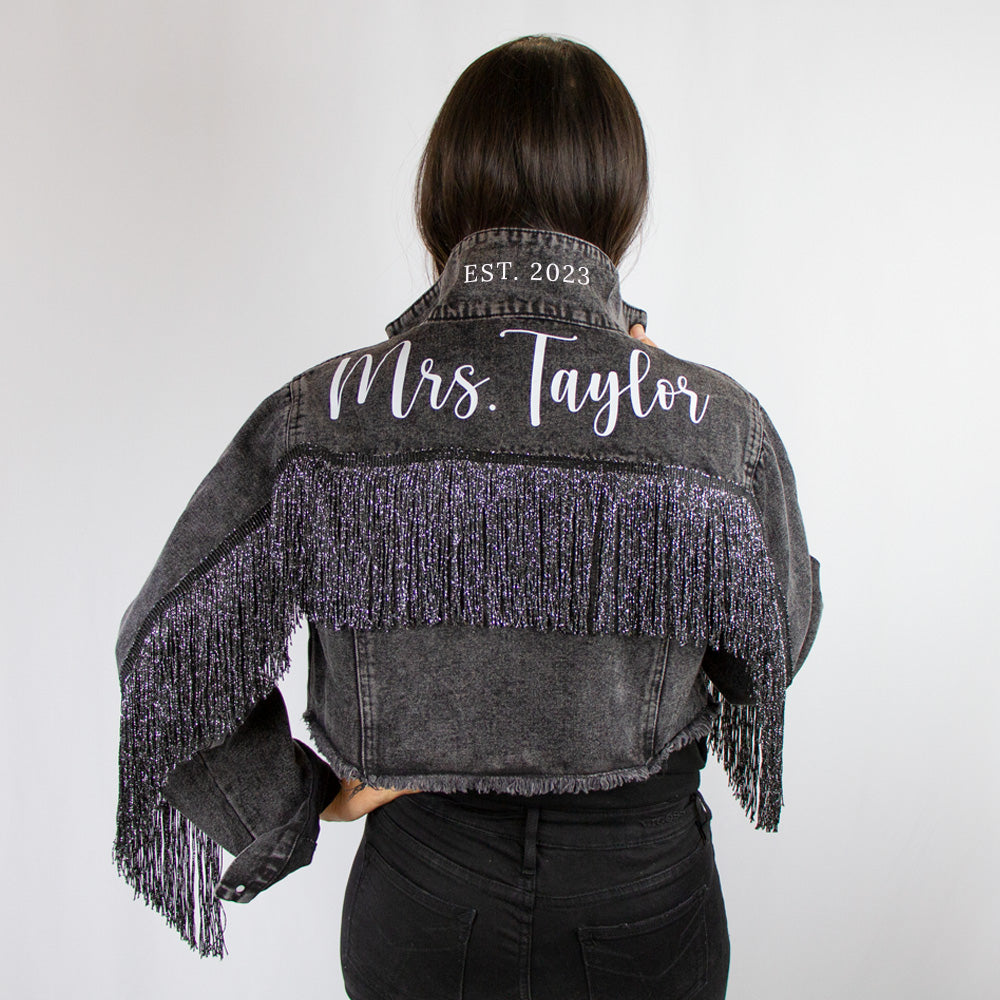 (Black Fringe) Custom Wedding Jacket