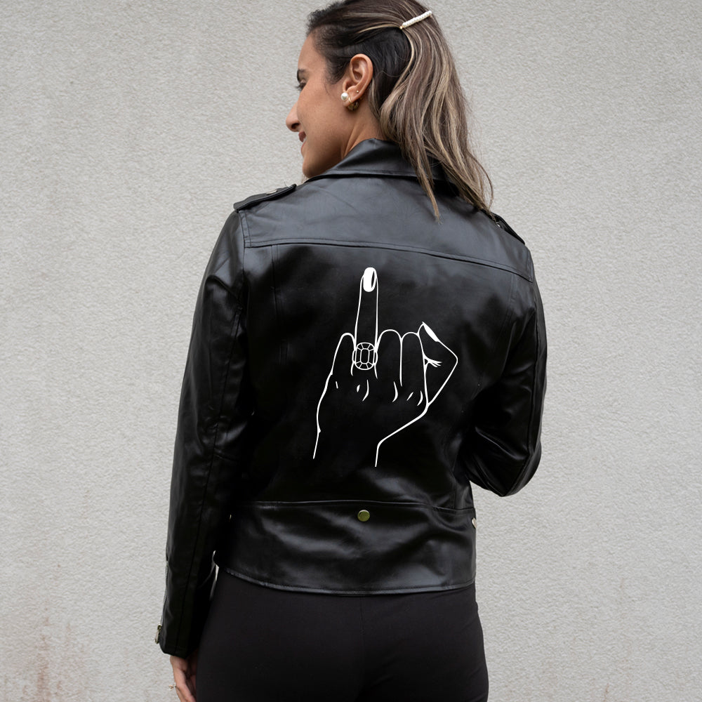 (Faux Leather) Engagement Leather Jacket