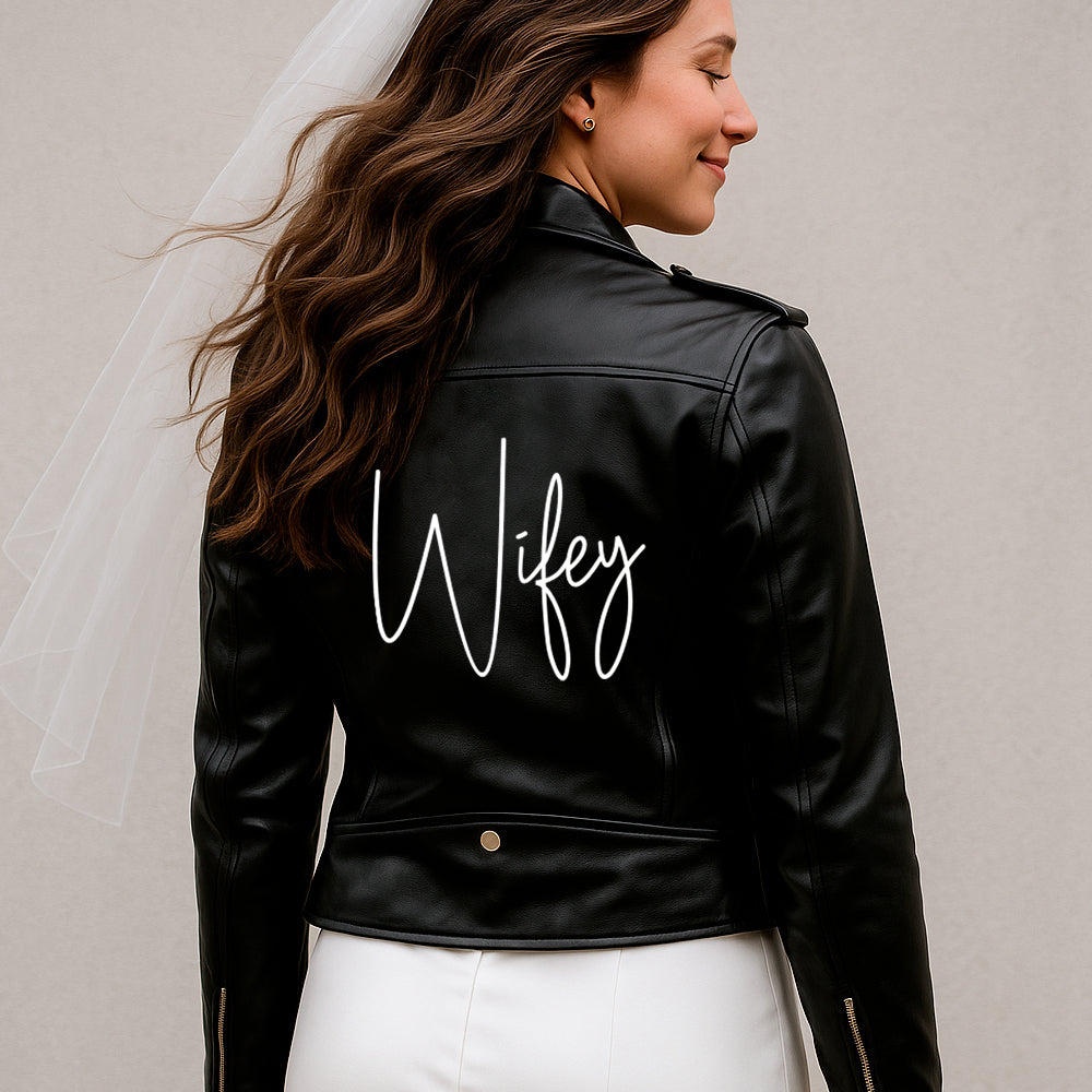 (Faux Leather) Wifey Leather Jackets