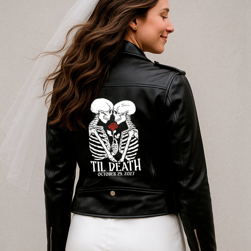 (Faux Leather) Til Death Leather Jacket for Brides