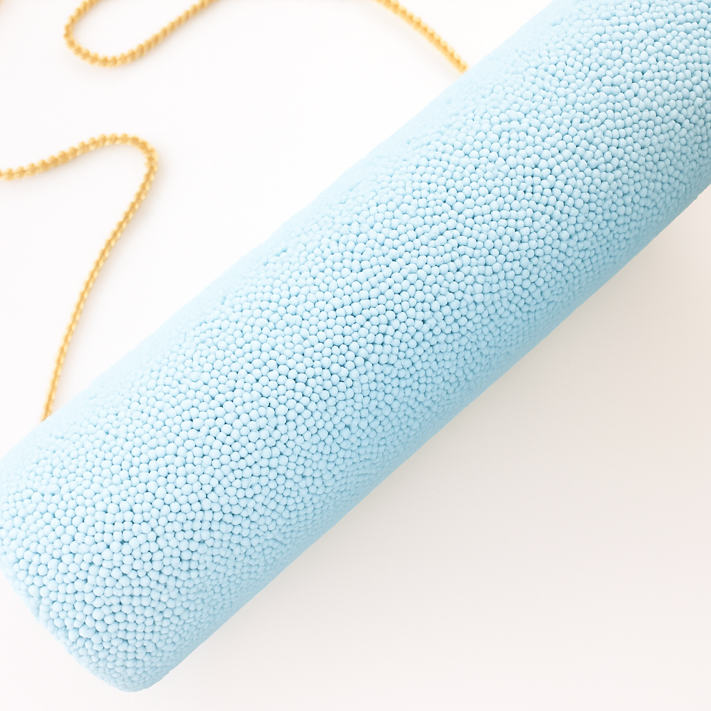 Something Blue Beaded Bridal Clutch