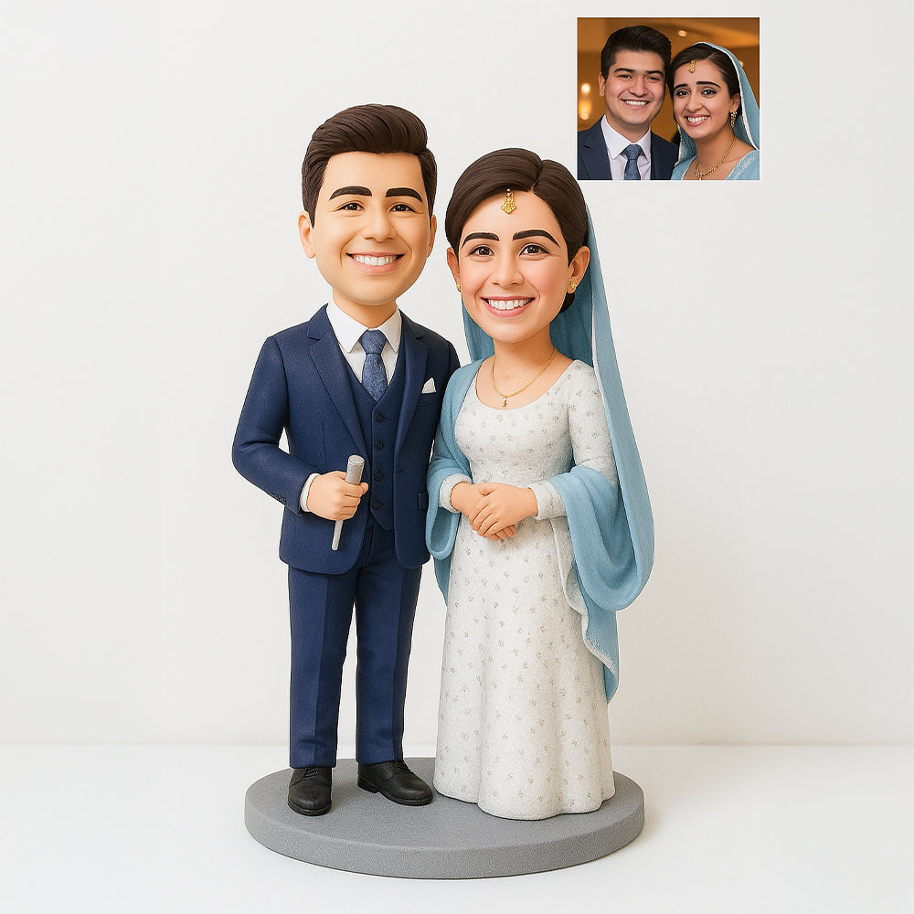 Custom Bride & Groom Bobblehead