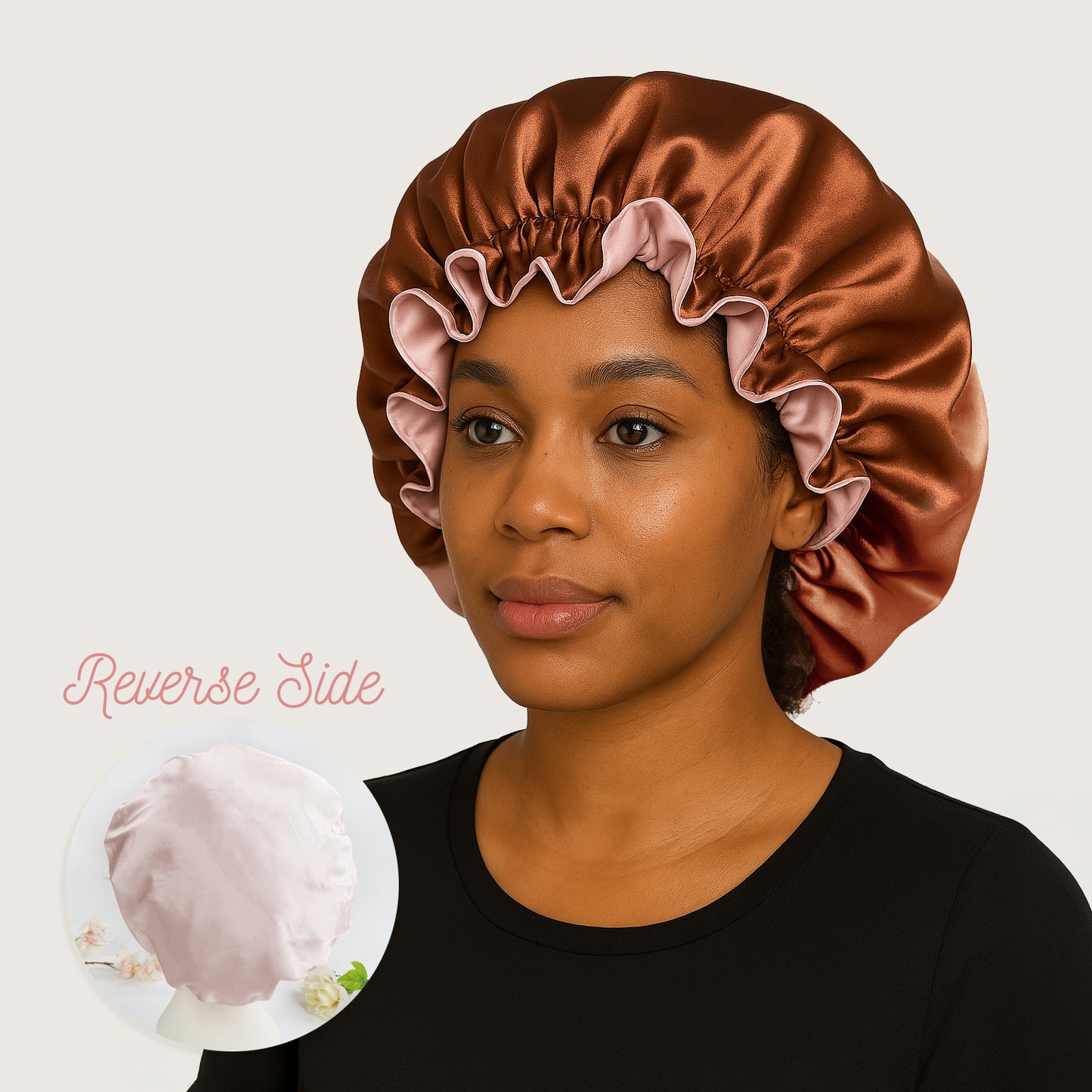 Copper Satin Bonnet