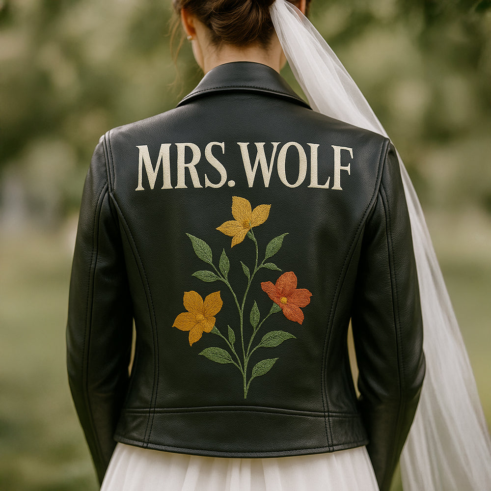 Floral Embroidered Bride Jacket