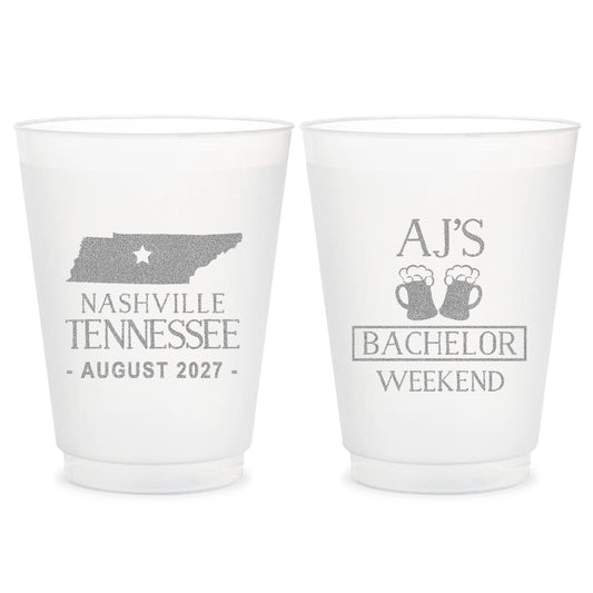 Personalized Bachelor Frosted Cups (CS 16)
