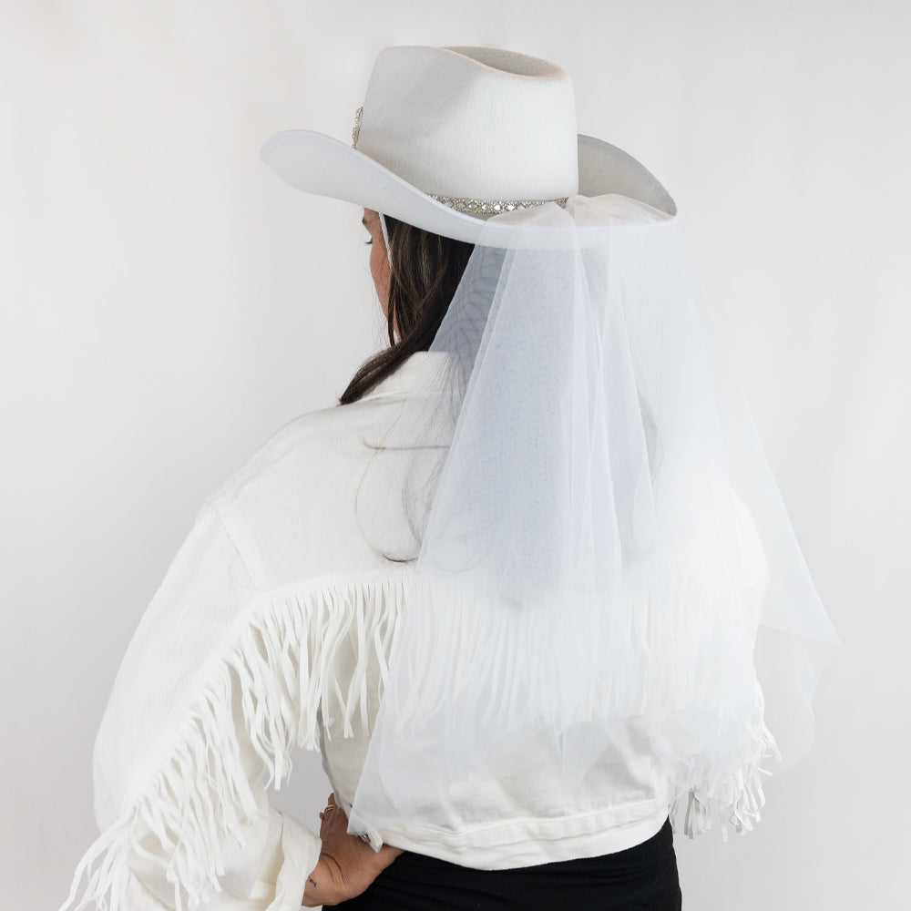 Pearl Bride Cowboy Hat