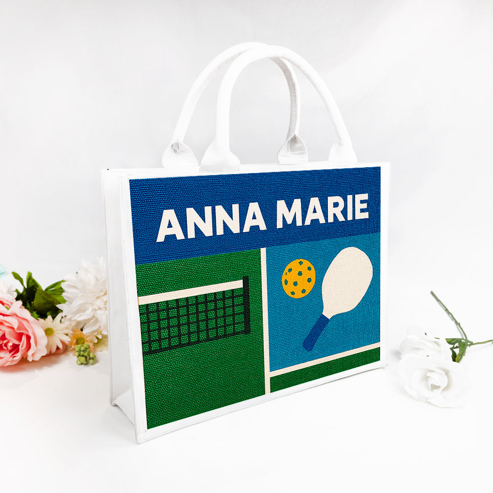 Pink Pickleball Tote Bag