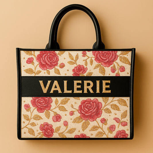 Blooming Beauty Beaded Tote