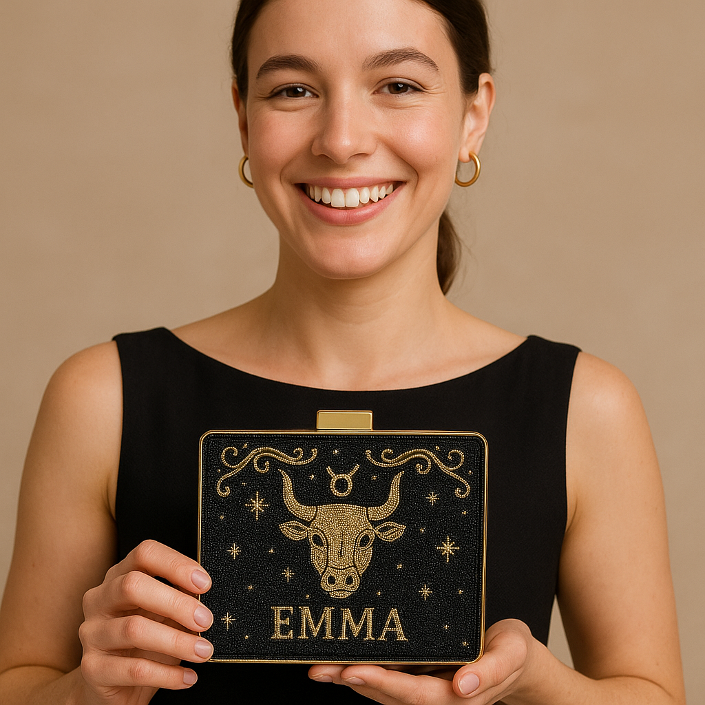 Gemini Zodiac Clutch Bag