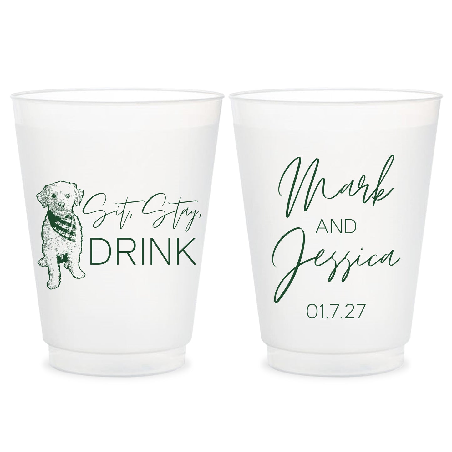 Custom Pet Frosted Cups (PR 198)