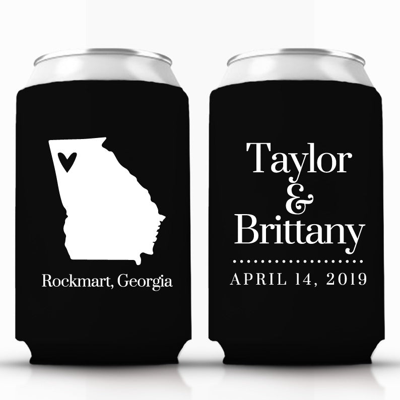 Venue and State Themed Can Coolers