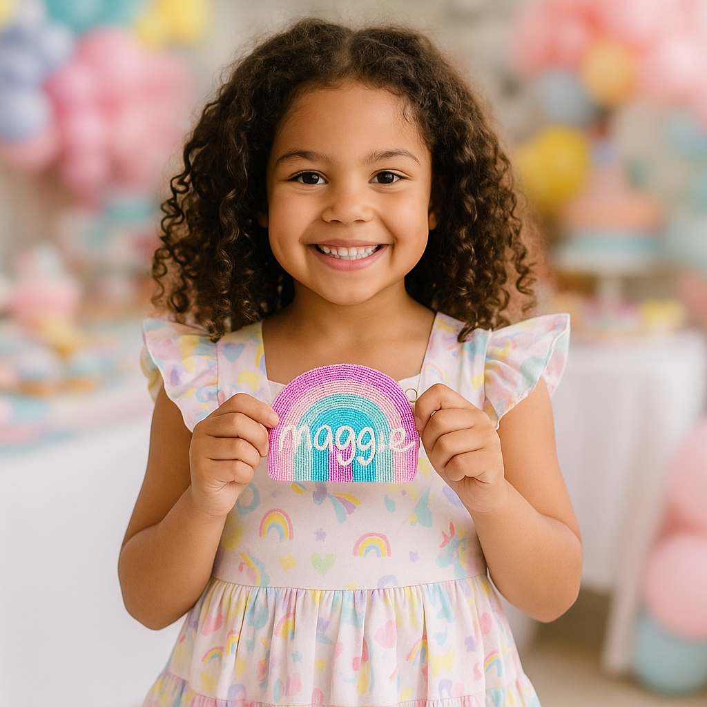 Pink Rainbow Purse For Kids