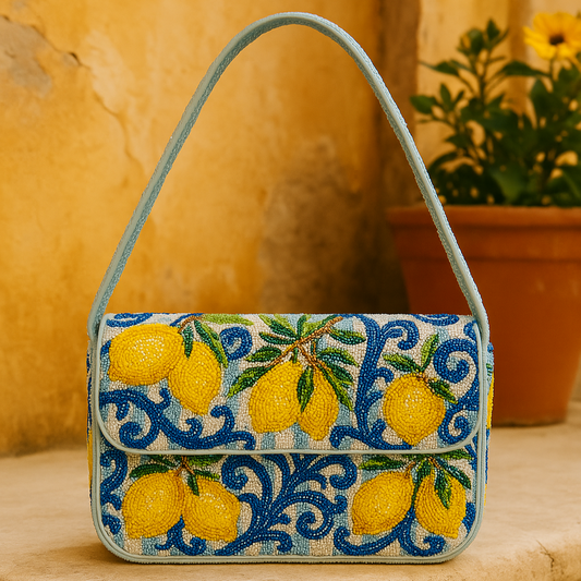 Blue Lemon Luxe Clutch