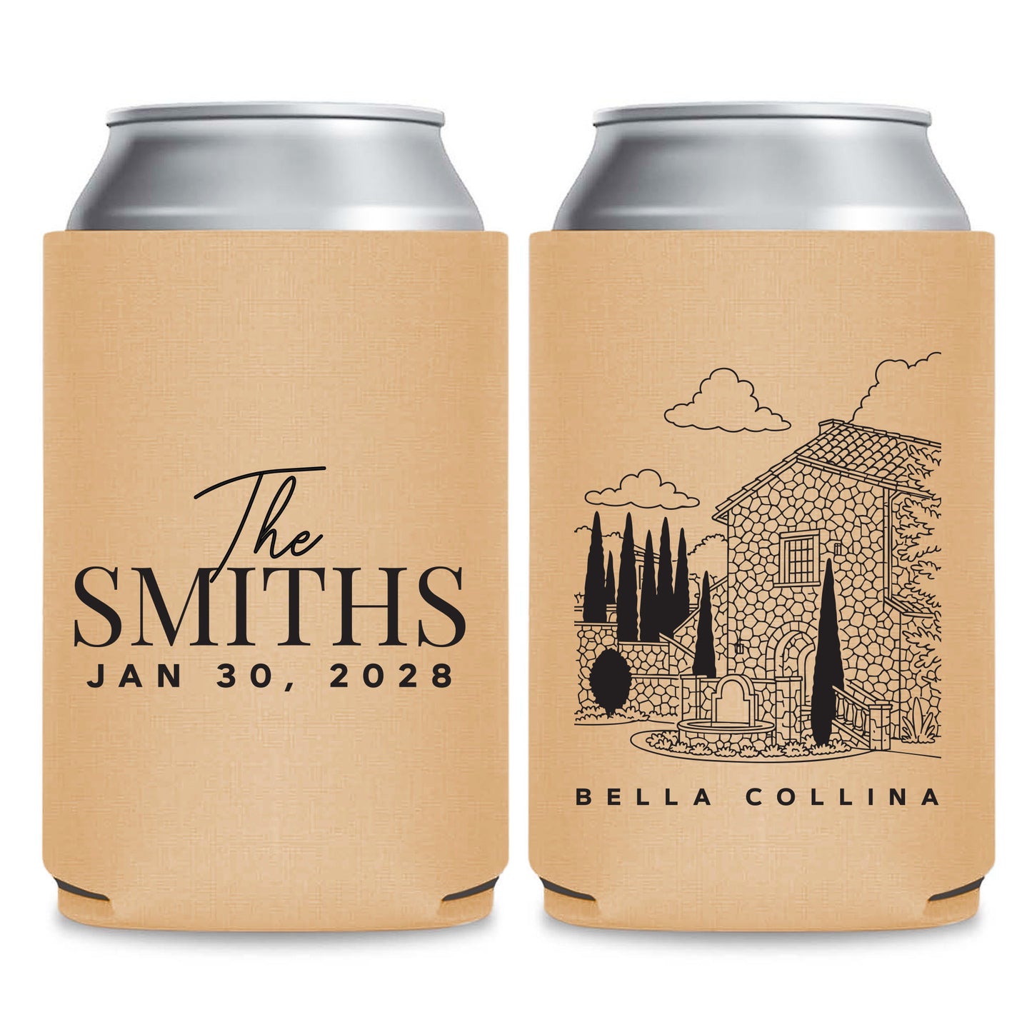 Venue and State Themed Can Coolers