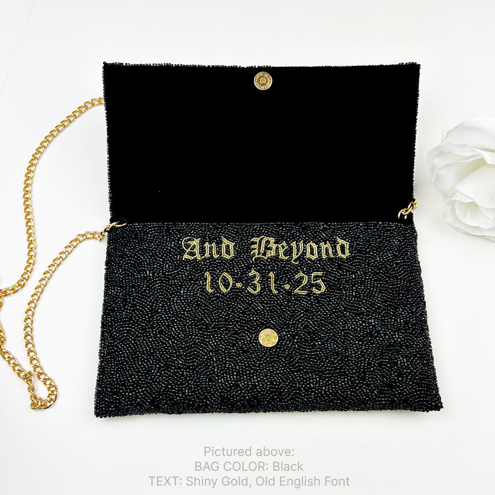Personalized Til Death Clutch Purse Gift