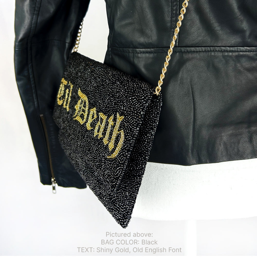 Personalized Til Death Clutch Purse Gift